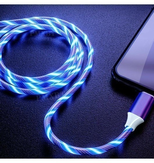 Ładowanie kabla USB Luminous Led Lightning Szybkie ładowanie Transfer danych...